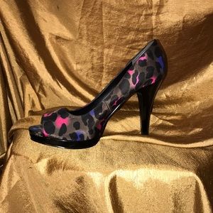 Nine West textile amp stilettos.
